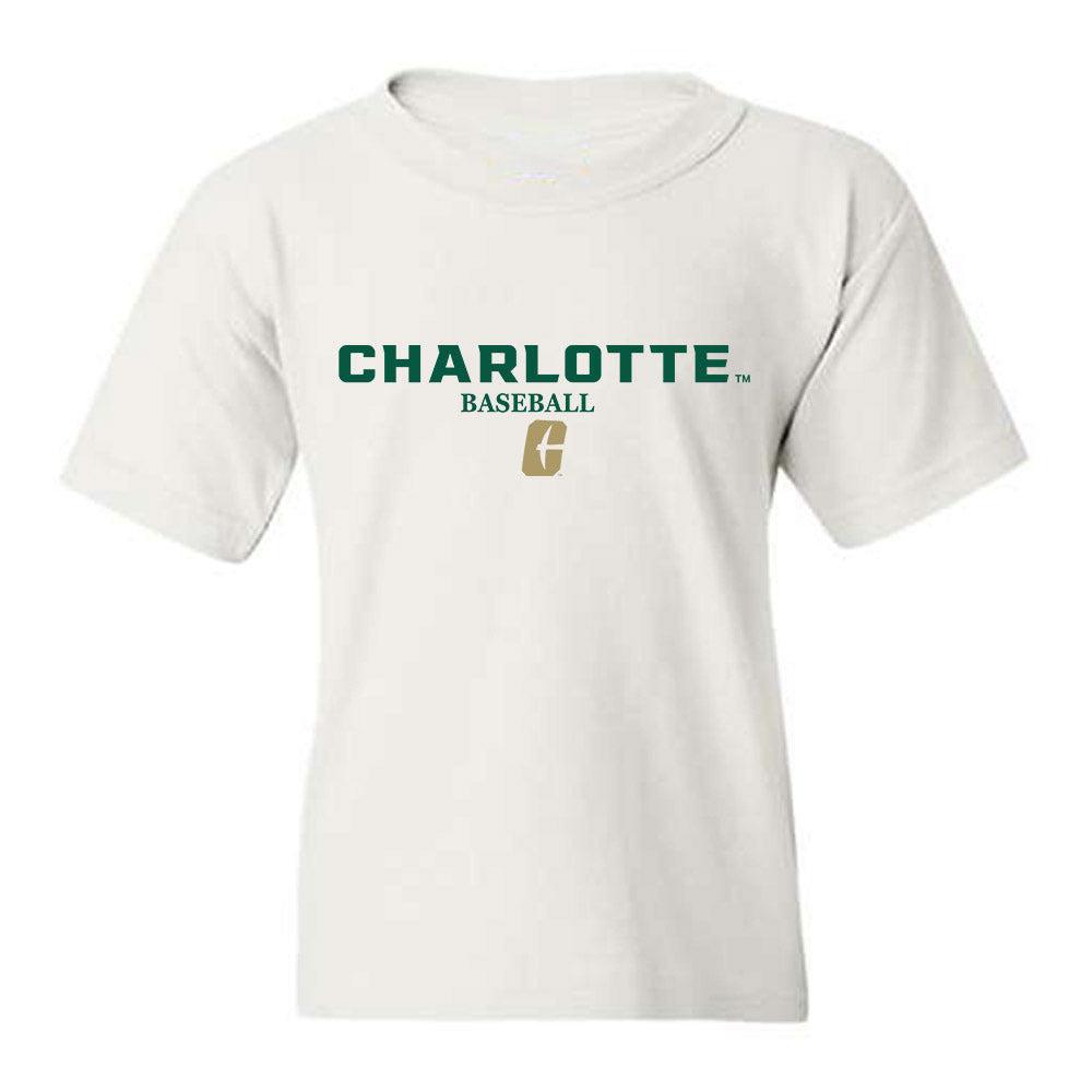 UNC Charlotte - NCAA Baseball : Eddie Copper - Classic Shersey Youth T-Shirt-0