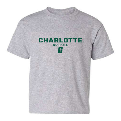 UNC Charlotte - NCAA Baseball : Cale Stricklin - Classic Shersey Youth T-Shirt-0