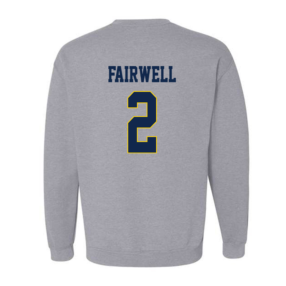 UCSD - NCAA Women's Basketball : Michaela Fairwell - Classic Fashion Shersey Crewneck Sweatshirt-1