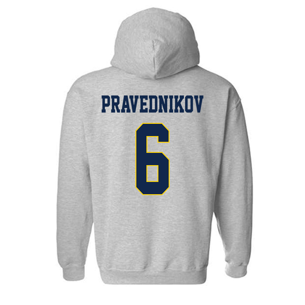 UCSD - NCAA Men's Volleyball : Leo Pravednikov - Classic Fashion Shersey Hooded Sweatshirt-1
