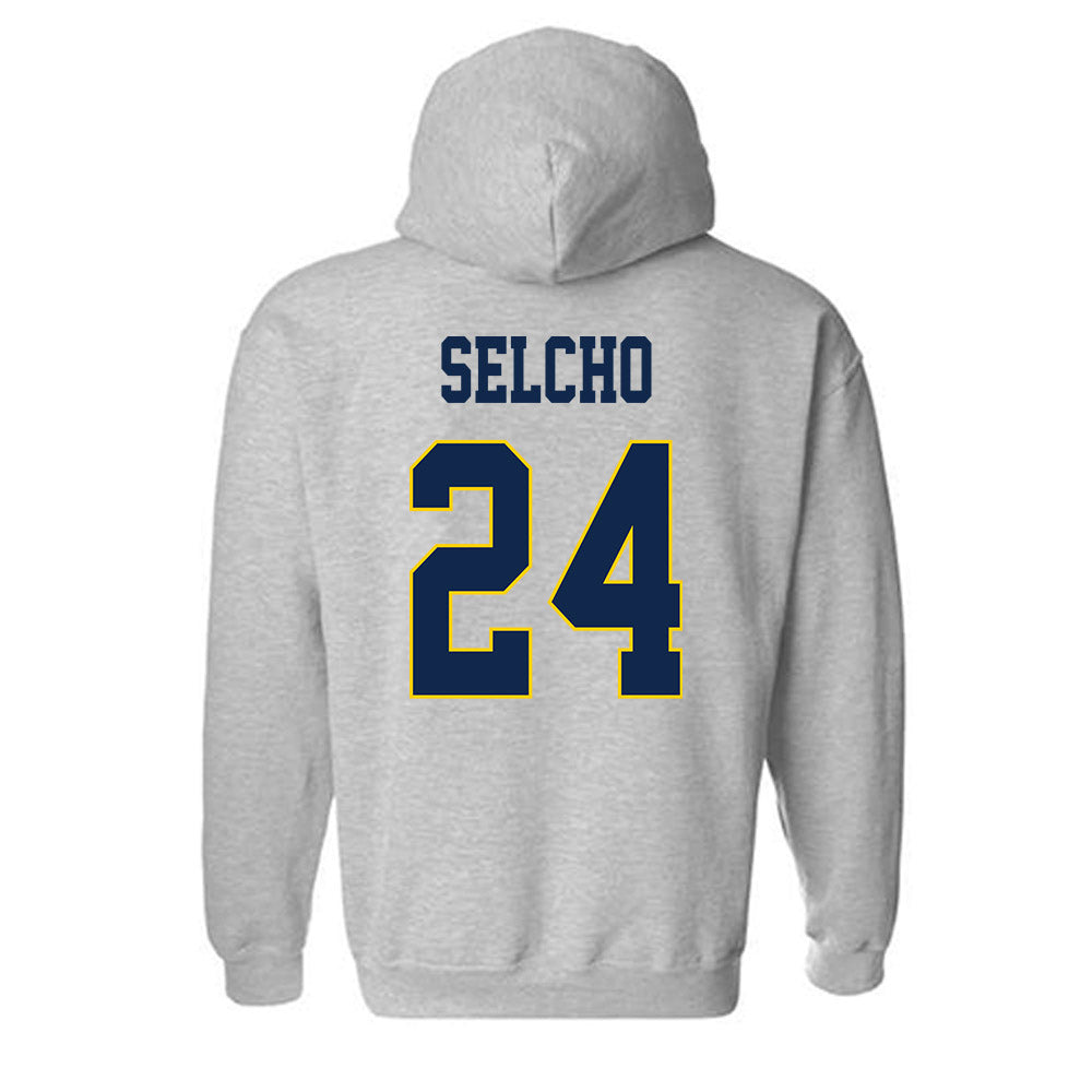 UCSD - NCAA Men's Volleyball : Peter Selcho - Classic Fashion Shersey Hooded Sweatshirt-1