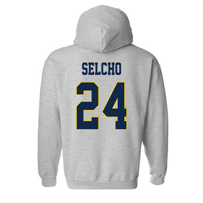 UCSD - NCAA Men's Volleyball : Peter Selcho - Classic Fashion Shersey Hooded Sweatshirt-1