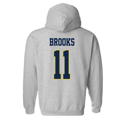 UCSD - NCAA Men's Basketball : Jasen Brooks - Classic Fashion Shersey Hooded Sweatshirt-1
