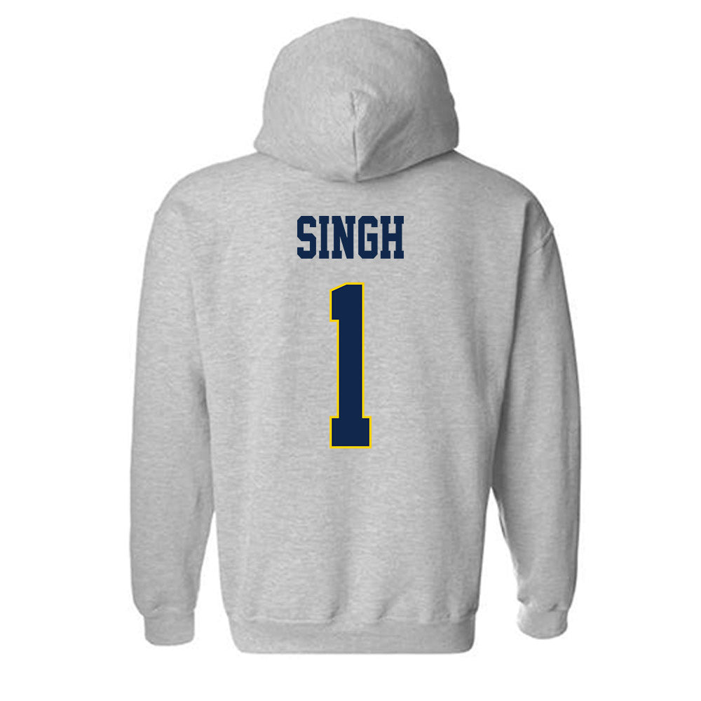 UCSD - NCAA Men's Soccer : Vik Singh - Classic Fashion Shersey Hooded Sweatshirt-1