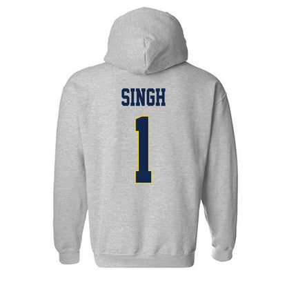 UCSD - NCAA Men's Soccer : Vik Singh - Classic Fashion Shersey Hooded Sweatshirt-1