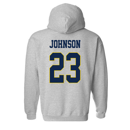 UCSD - NCAA Men's Basketball : Trap Johnson - Classic Fashion Shersey Hooded Sweatshirt-1