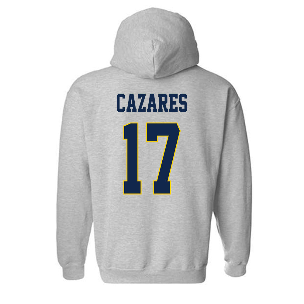 UCSD - NCAA Baseball : Julian Cazares - Classic Fashion Shersey Hooded Sweatshirt-1