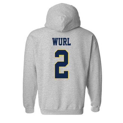 UCSD - NCAA Men's Volleyball : Cameron Wurl - Classic Fashion Shersey Hooded Sweatshirt-1