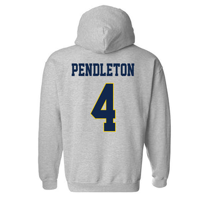 UCSD - NCAA Men's Basketball : Cade Pendleton - Classic Fashion Shersey Hooded Sweatshirt-1