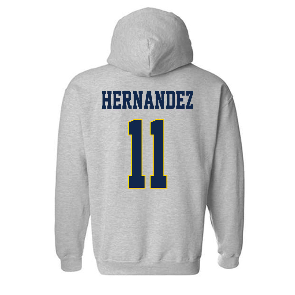 UCSD - NCAA Women's Volleyball : Katelyn Hernandez - Classic Fashion Shersey Hooded Sweatshirt-1