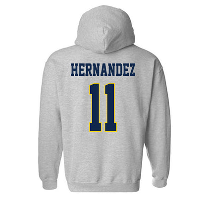 UCSD - NCAA Women's Volleyball : Katelyn Hernandez - Classic Fashion Shersey Hooded Sweatshirt-1