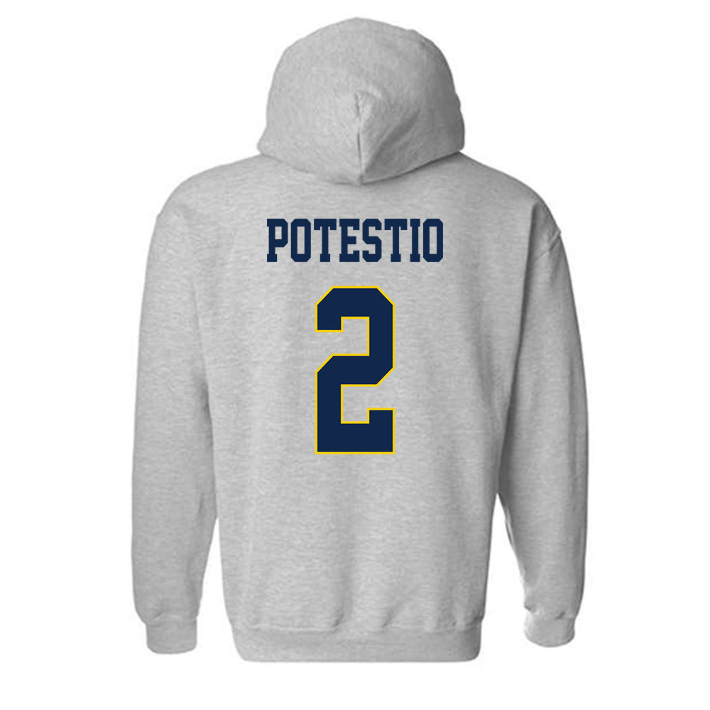 UCSD - NCAA Baseball : Anthony Potestio - Classic Fashion Shersey Hooded Sweatshirt-1