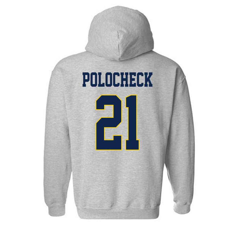 UCSD - NCAA Women's Basketball : Nicki Polocheck - Classic Fashion Shersey Hooded Sweatshirt-1