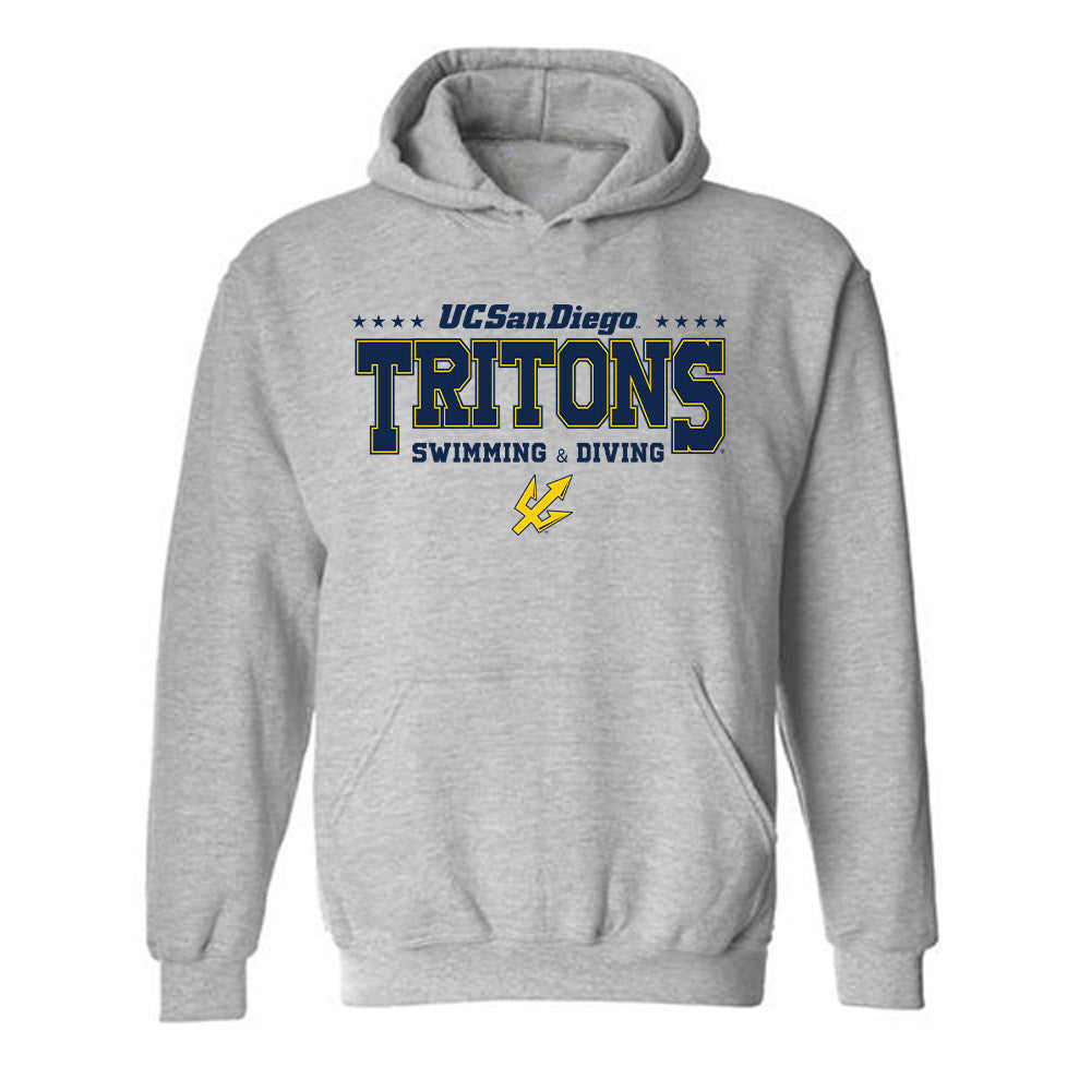 UCSD - NCAA Women's Swimming : Hayley Gregory - Classic Fashion Shersey Hooded Sweatshirt-0