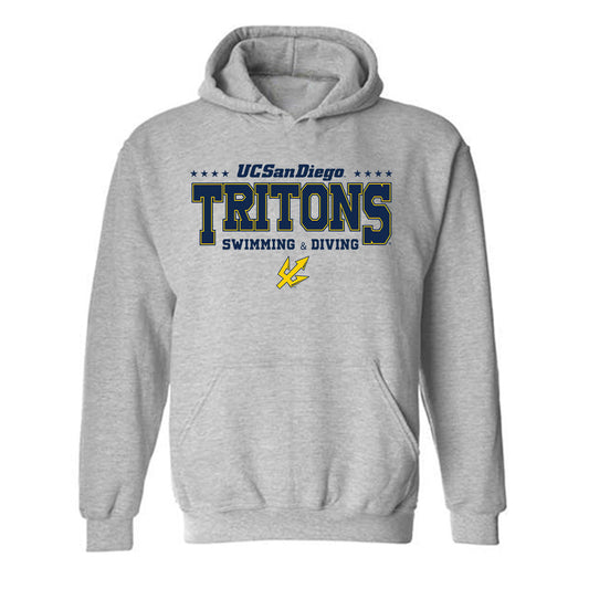 UCSD - NCAA Women's Swimming : Hayley Gregory - Classic Fashion Shersey Hooded Sweatshirt-0