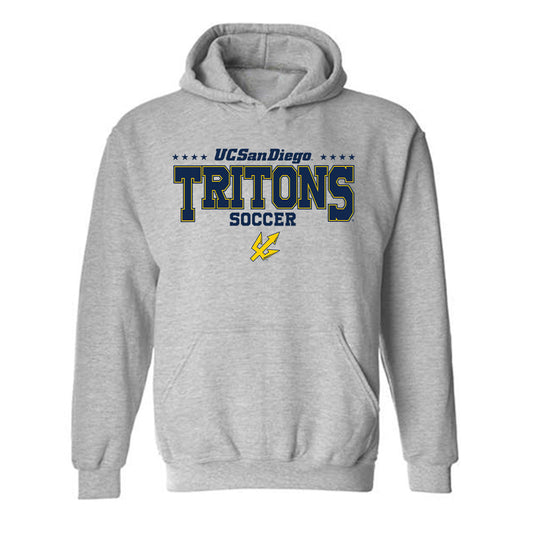 UCSD - NCAA Men's Soccer : Vik Singh - Classic Fashion Shersey Hooded Sweatshirt-0
