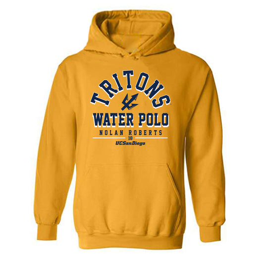 UCSD - NCAA Men's Water Polo : Nolan Roberts - Classic Fashion Shersey Hooded Sweatshirt-0