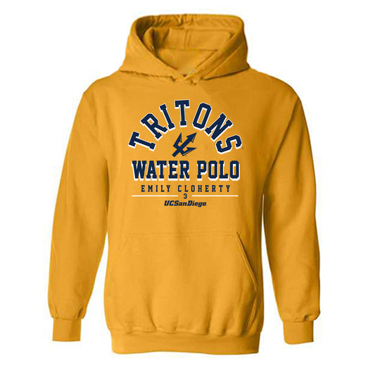 UCSD - NCAA Women's Water Polo : Emily Cloherty - Classic Fashion Shersey Hooded Sweatshirt-0