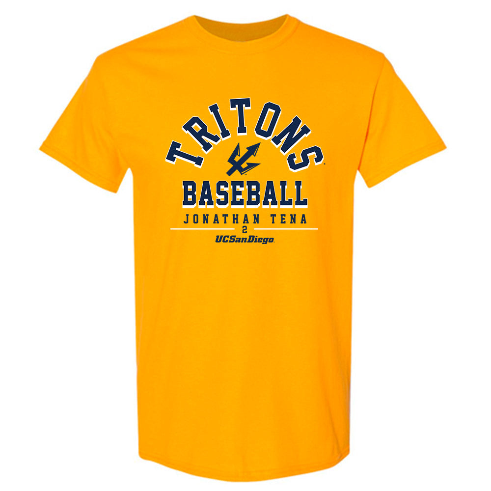UCSD - NCAA Baseball : Jonathan Tena - Classic Fashion Shersey T-Shirt-0