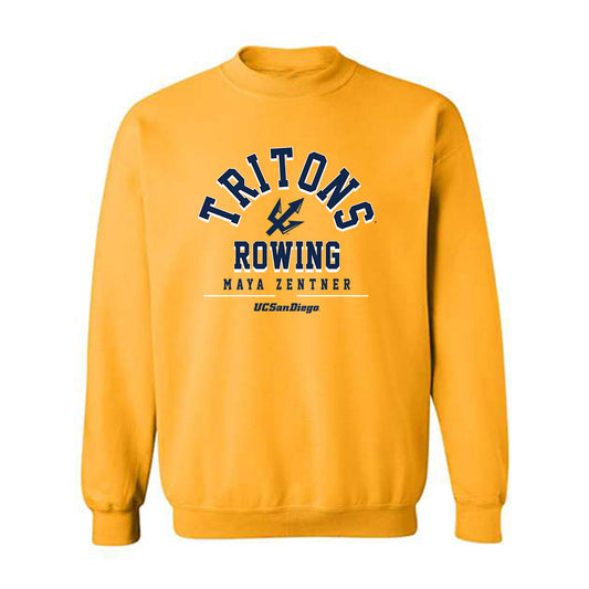 UCSD - NCAA Women's Rowing : Maya Zentner - Classic Fashion Shersey Crewneck Sweatshirt-0