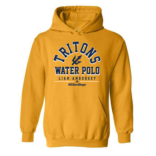 UCSD - NCAA Men's Water Polo : Liam Amburgey - Classic Fashion Shersey Hooded Sweatshirt-0