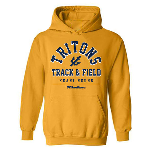 UCSD - NCAA Women's Track & Field : Keani Neuhs - Classic Fashion Shersey Hooded Sweatshirt-0
