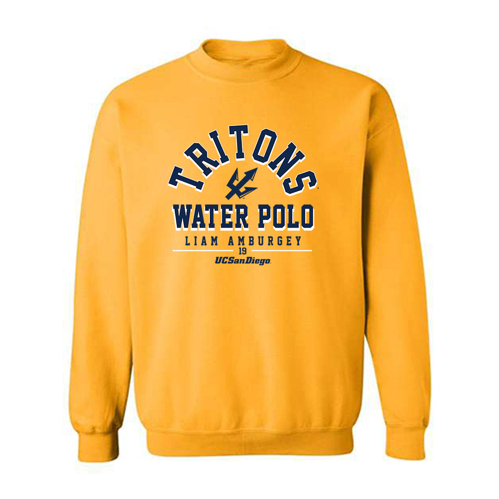 UCSD - NCAA Men's Water Polo : Liam Amburgey - Classic Fashion Shersey Crewneck Sweatshirt-0