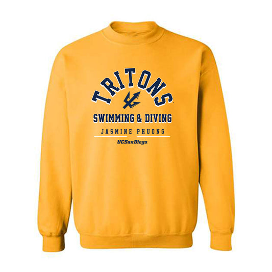 UCSD - NCAA Women's Swimming : Jasmine Phuong - Classic Fashion Shersey Crewneck Sweatshirt-0