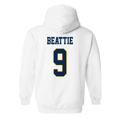 UCSD - NCAA Men's Basketball : Tom Beattie - Classic Fashion Shersey Hooded Sweatshirt-1