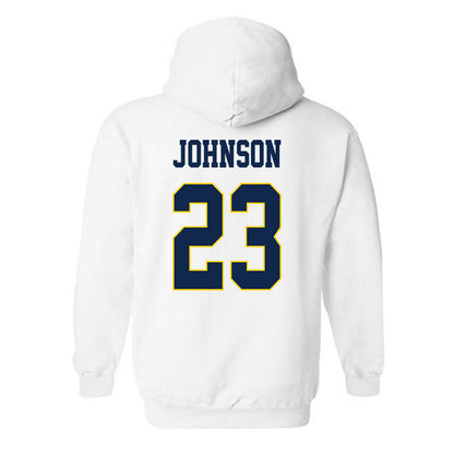 UCSD - NCAA Men's Basketball : Trap Johnson - Classic Fashion Shersey Hooded Sweatshirt-1