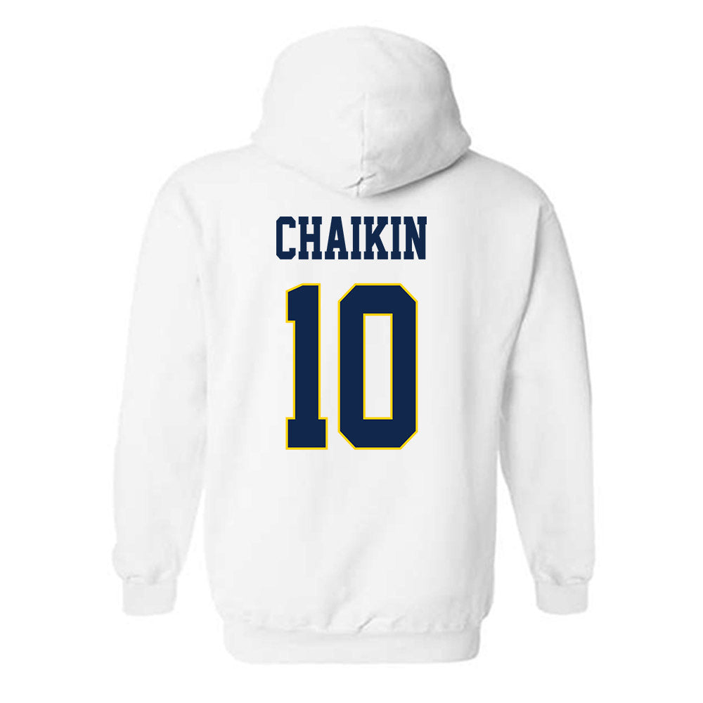 UCSD - NCAA Men's Basketball : Alex Chaikin - Classic Fashion Shersey Hooded Sweatshirt-1