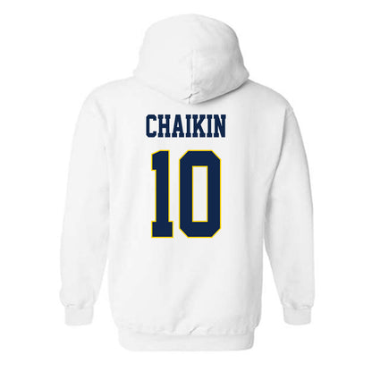 UCSD - NCAA Men's Basketball : Alex Chaikin - Classic Fashion Shersey Hooded Sweatshirt-1