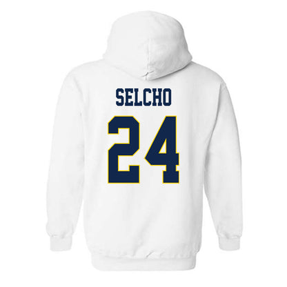 UCSD - NCAA Men's Volleyball : Peter Selcho - Classic Fashion Shersey Hooded Sweatshirt-1