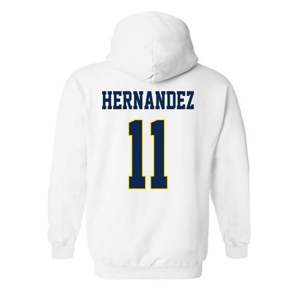 UCSD - NCAA Women's Volleyball : Katelyn Hernandez - Classic Fashion Shersey Hooded Sweatshirt-1