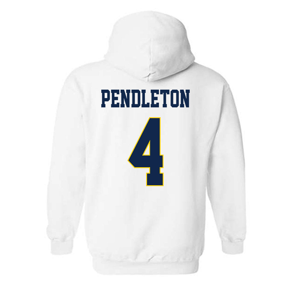 UCSD - NCAA Men's Basketball : Cade Pendleton - Classic Fashion Shersey Hooded Sweatshirt-1