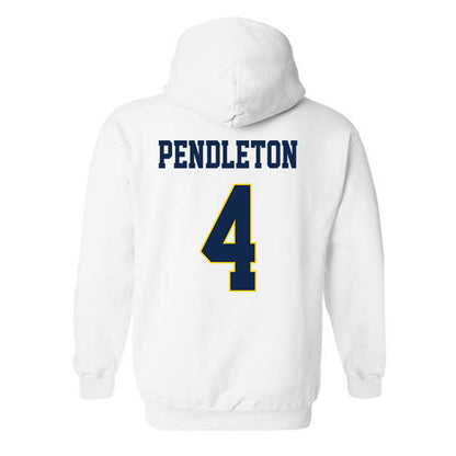 UCSD - NCAA Men's Basketball : Cade Pendleton - Classic Fashion Shersey Hooded Sweatshirt-1