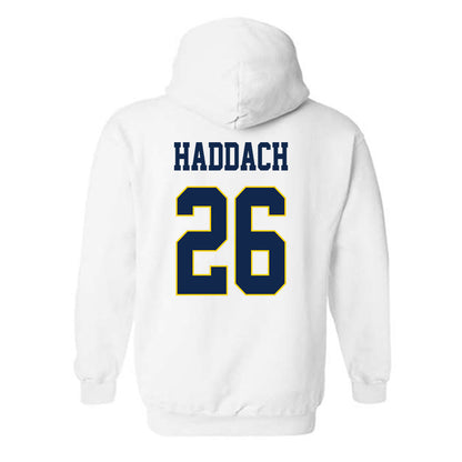 UCSD - NCAA Women's Soccer : Nadira Haddach - Classic Fashion Shersey Hooded Sweatshirt-1