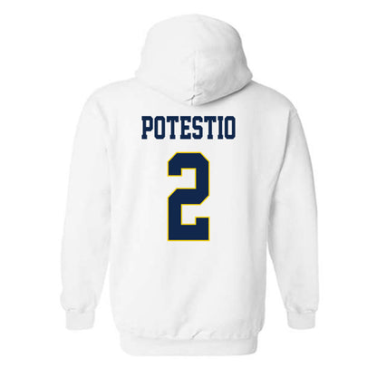 UCSD - NCAA Baseball : Anthony Potestio - Classic Fashion Shersey Hooded Sweatshirt-1