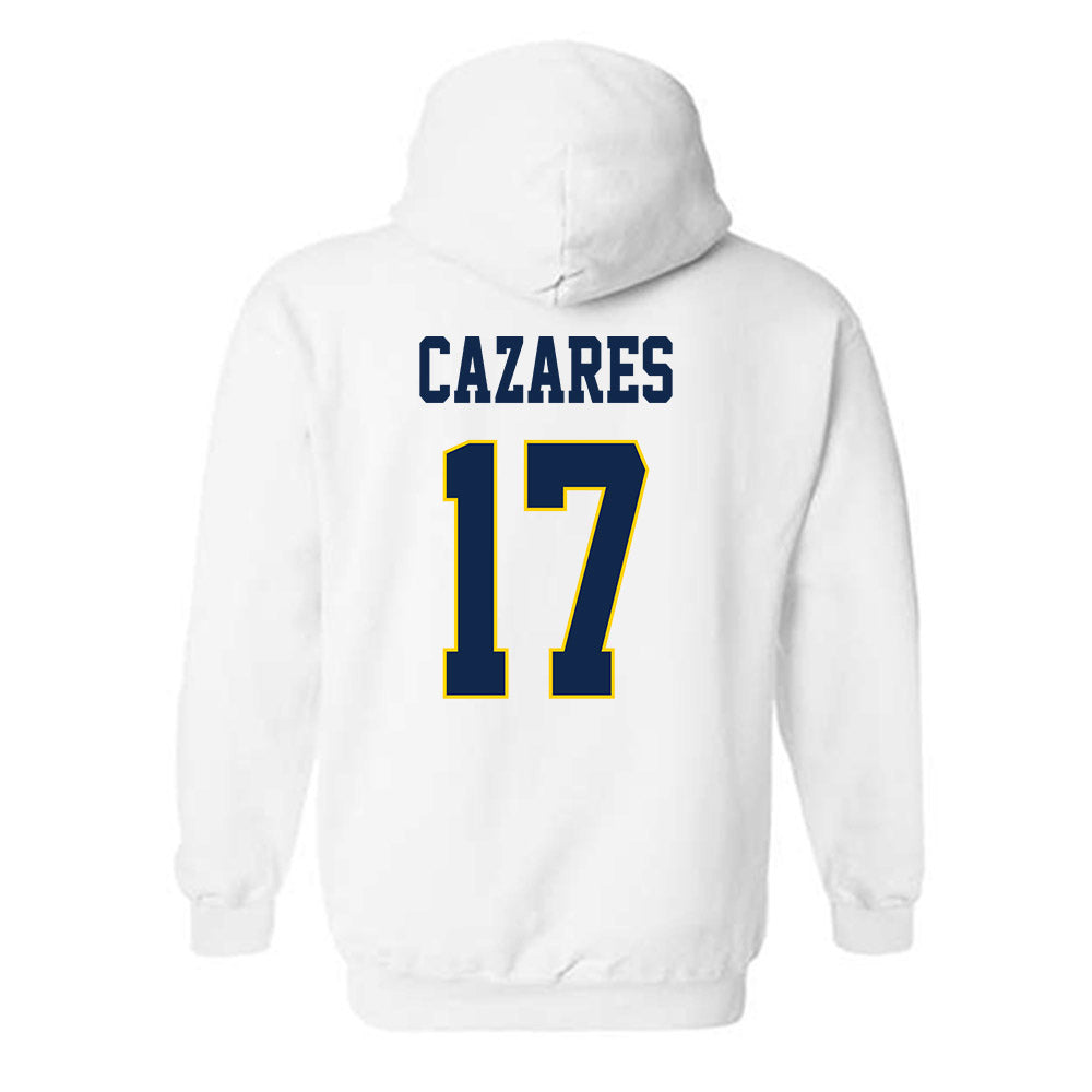 UCSD - NCAA Baseball : Julian Cazares - Classic Fashion Shersey Hooded Sweatshirt-1