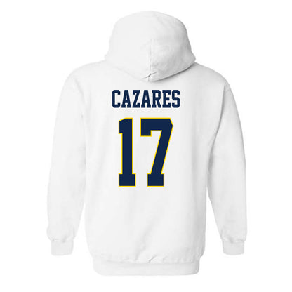 UCSD - NCAA Baseball : Julian Cazares - Classic Fashion Shersey Hooded Sweatshirt-1