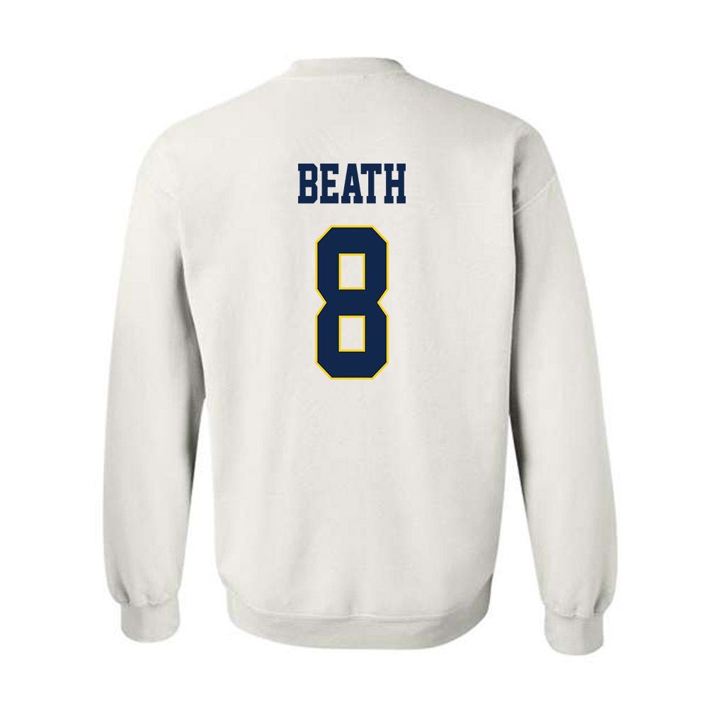 UCSD - NCAA Men's Basketball : Leo Beath - Classic Fashion Shersey Crewneck Sweatshirt-1
