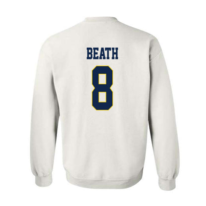 UCSD - NCAA Men's Basketball : Leo Beath - Classic Fashion Shersey Crewneck Sweatshirt-1