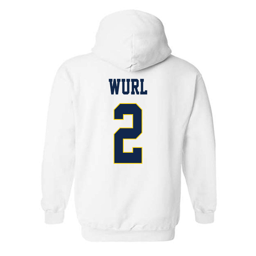 UCSD - NCAA Men's Volleyball : Cameron Wurl - Classic Fashion Shersey Hooded Sweatshirt-1