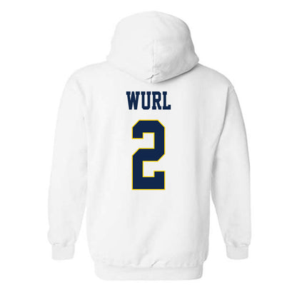 UCSD - NCAA Men's Volleyball : Cameron Wurl - Classic Fashion Shersey Hooded Sweatshirt-1