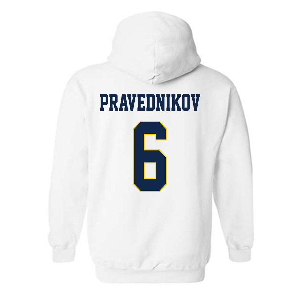 UCSD - NCAA Men's Volleyball : Leo Pravednikov - Classic Fashion Shersey Hooded Sweatshirt-1