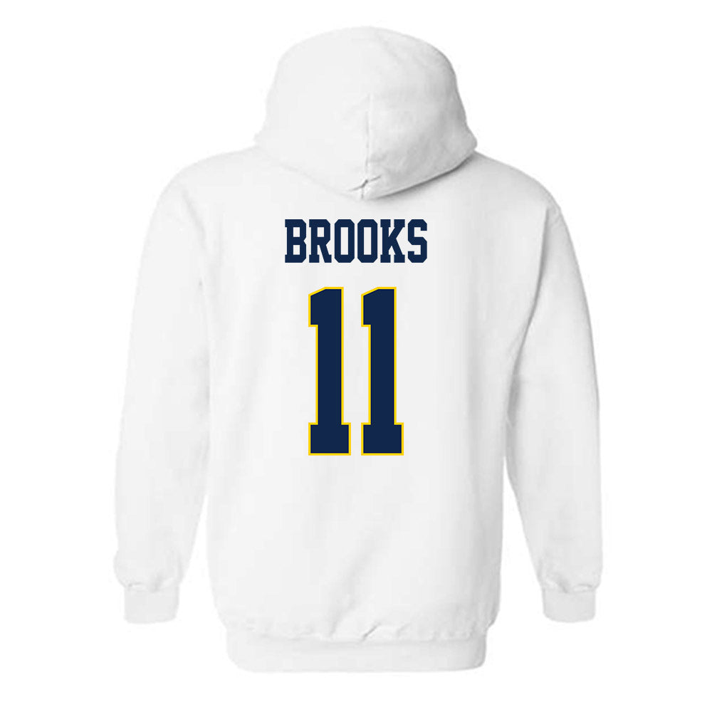 UCSD - NCAA Men's Basketball : Jasen Brooks - Classic Fashion Shersey Hooded Sweatshirt-1