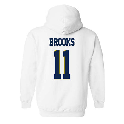 UCSD - NCAA Men's Basketball : Jasen Brooks - Classic Fashion Shersey Hooded Sweatshirt-1