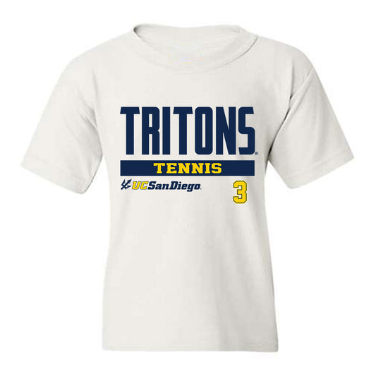 UCSD - NCAA Men's Tennis : Sanjith Devineni - Classic Fashion Shersey Youth T-Shirt-0