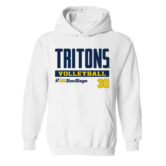 UCSD - NCAA Women's Volleyball : Hayden Shanafelt - Classic Fashion Shersey Hooded Sweatshirt-0