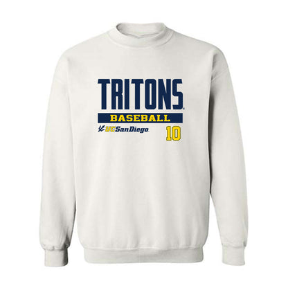 UCSD - NCAA Baseball : Thomas Maher - Classic Fashion Shersey Crewneck Sweatshirt-0
